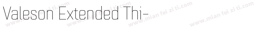 Valeson Extended Thi字体转换